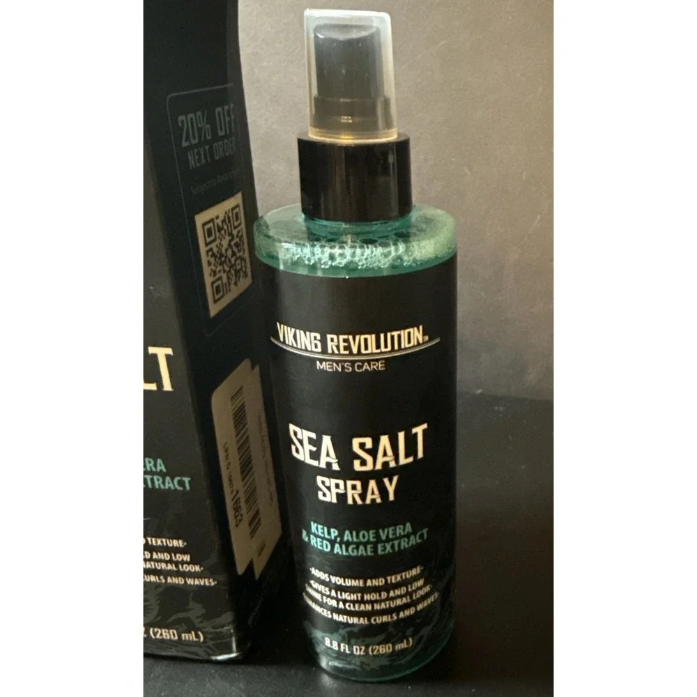 New Sea Salt Spray for Hair Men Texturizing Spray With Kelp Viking Revolution